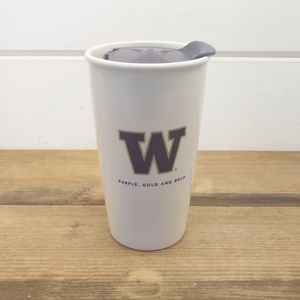 Starbucks University of Washington Ceramic Travel Cup With Lid